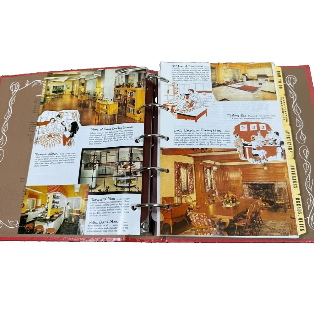 Betty Crocker's 1950's Picture Cook Book Facsimile Edition 1998 Hardcover Binder